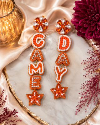 Game Day Beaded Statement Earrings