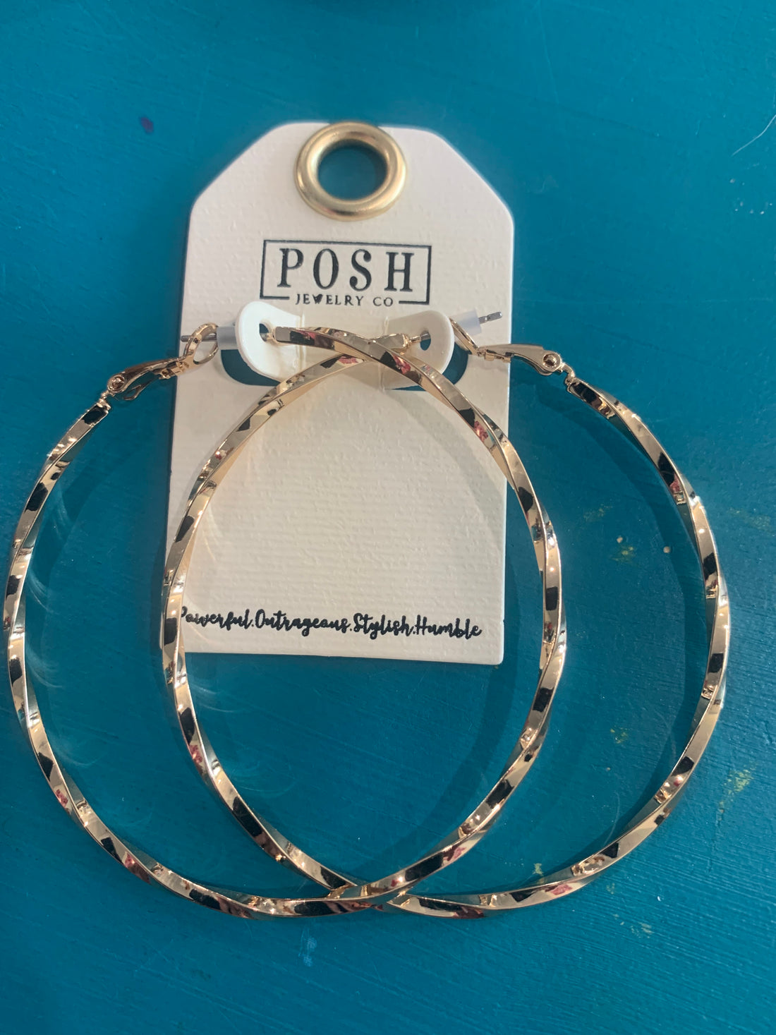 Twist Large Hoop Earrings - Pirates and Pearls Boutique