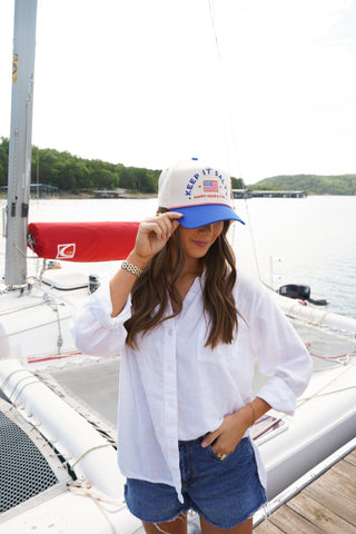 Keep it Salty - Royal Blue Vintage Trucker Hat