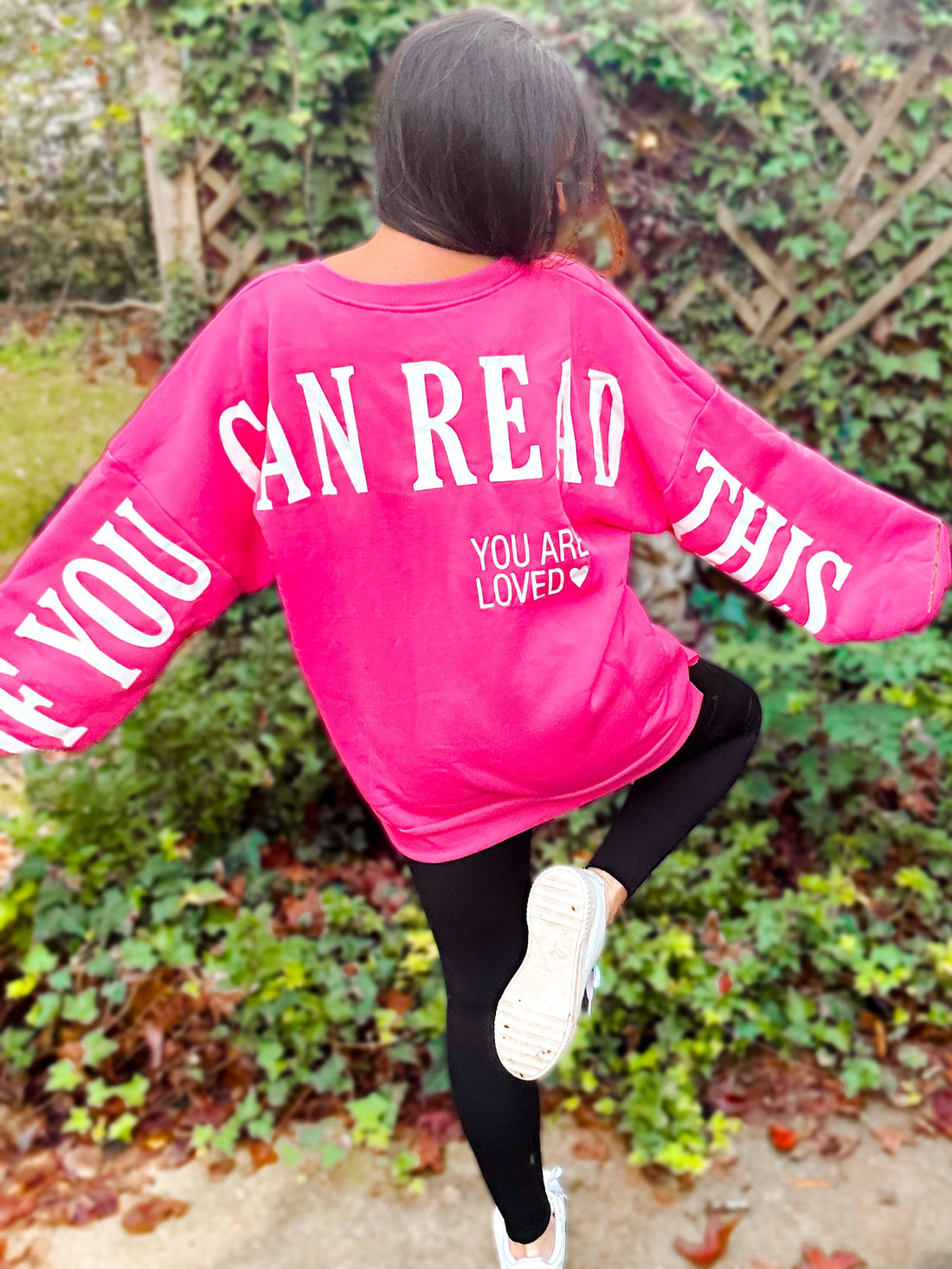 Ivy “If You Can Read This” Spring Scuba Sweatshirt