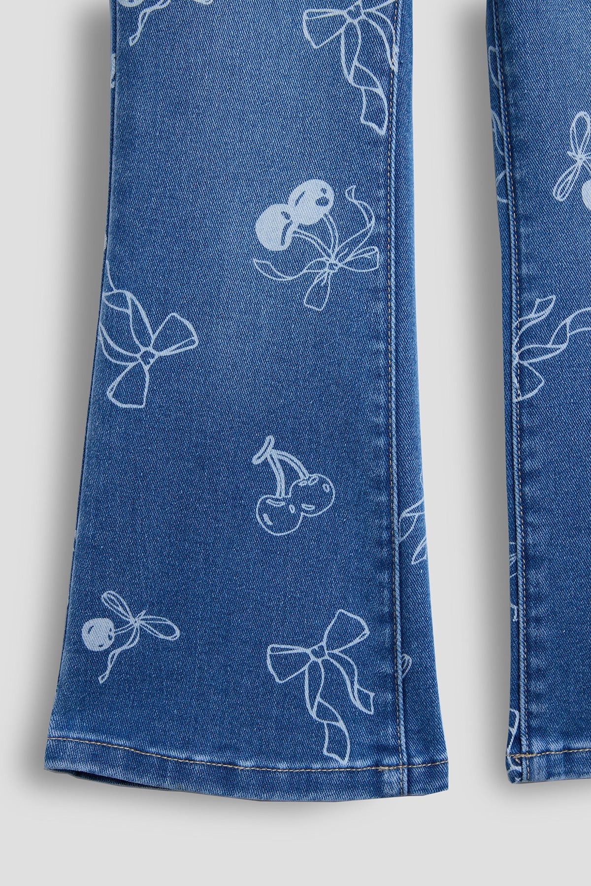 Baby Girls Cherry Bow Flare Jeans