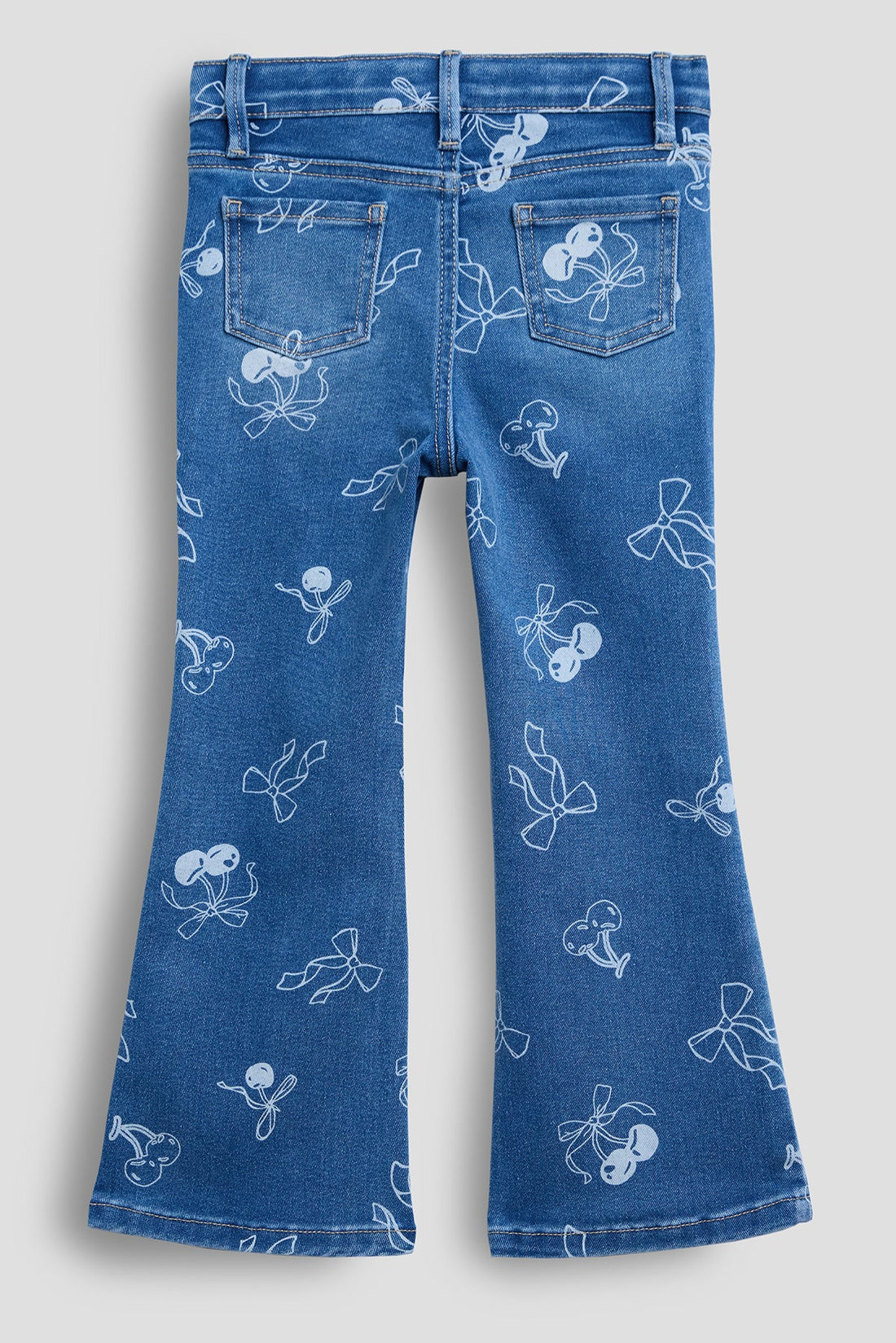 Baby Girls Cherry Bow Flare Jeans