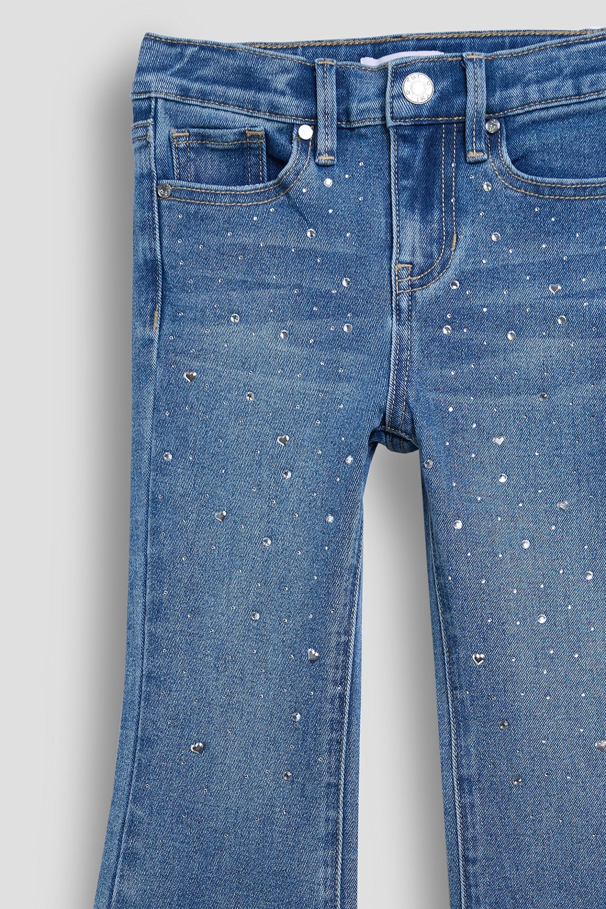 Baby Girls Rhinestone Flare Jeans