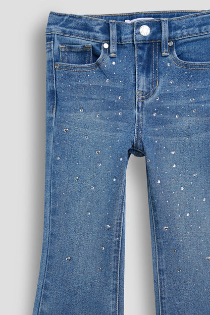 Baby Girls Rhinestone Flare Jeans