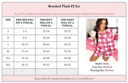 Berri Brushed Plaid PJ Set