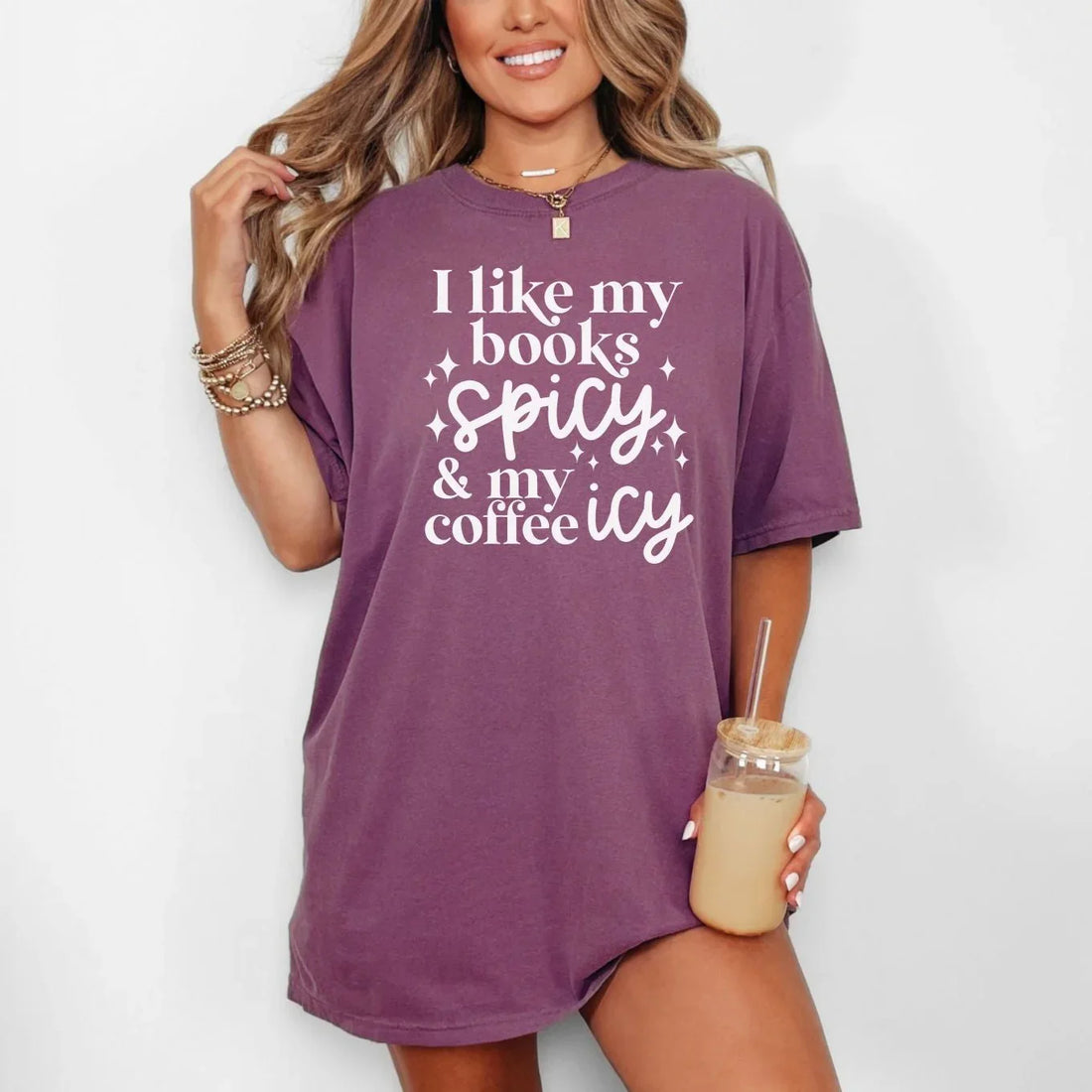 Womens I Like My Books Spicy Graphic Tee