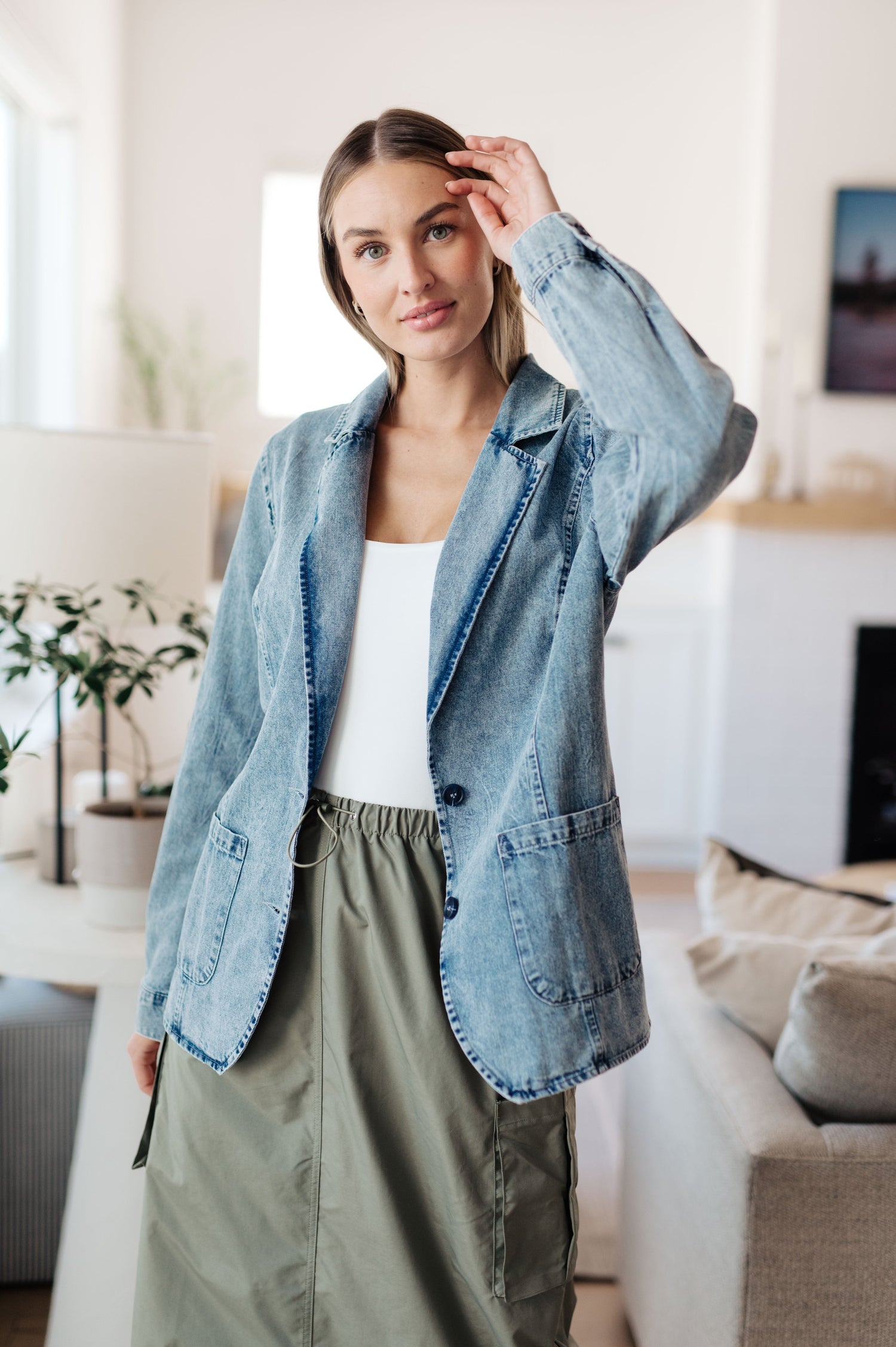 Denim Business Brunch Denim Blazer