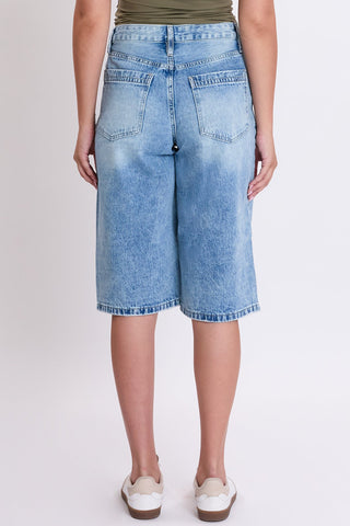 Women's Relaxed Fit Wide Leg Jorts