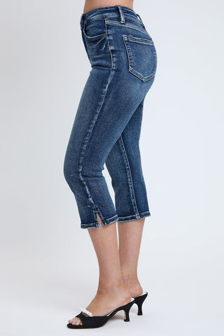 Pants Women's Luxe High Rise Capri with Side Slit