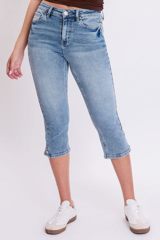 Pants Women's Luxe High Rise Capri with Side Slit