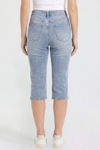 Women's Luxe High Rise Capri with Side Slit