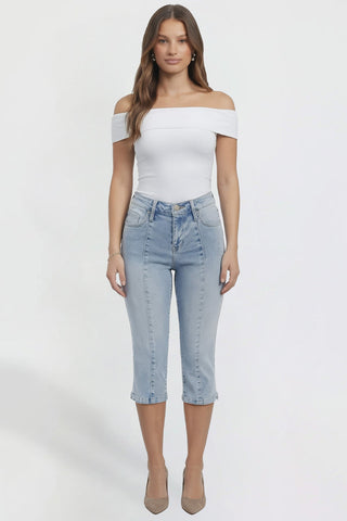 Women's Pin Tuck Capri
