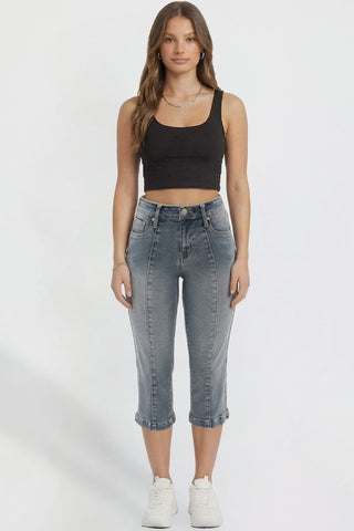 Women's Pin Tuck Capri