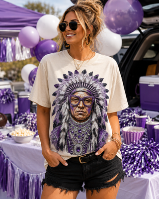 Gameday Indian Cream Graphic Tee 2110