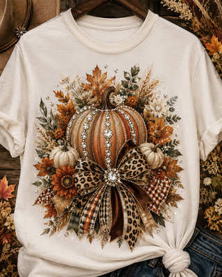 Jeweled Autumn Pumpkin Tee