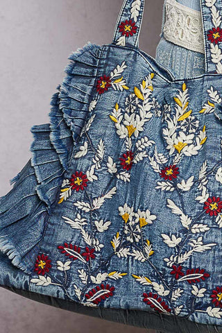 POL Darling Denim Statement Tote