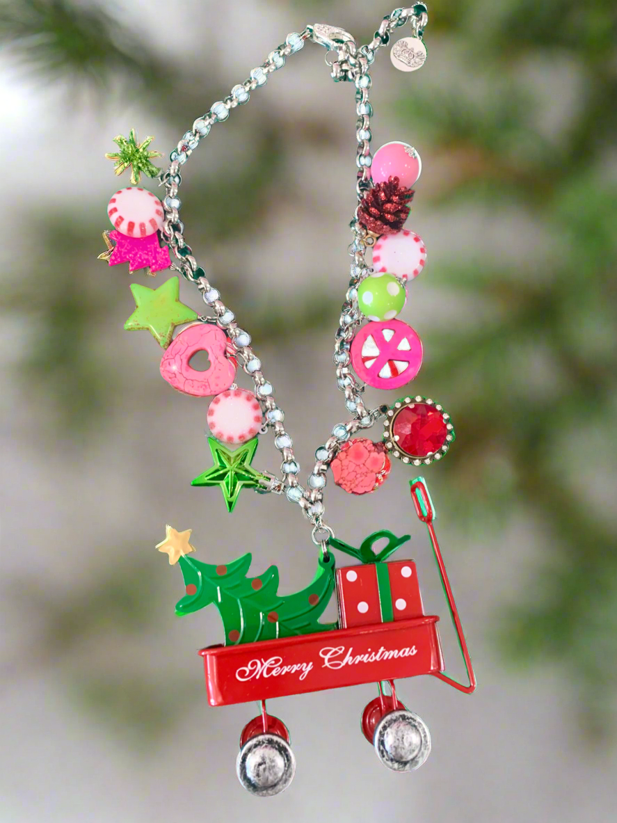 Christmas Wagon Necklace