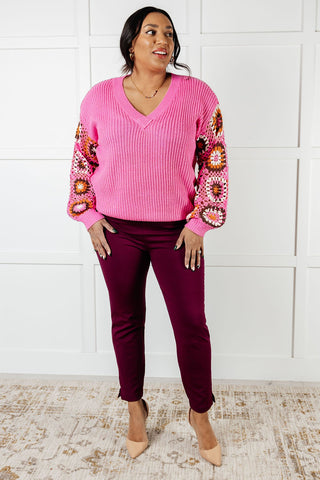Tops Can't Stop this Feeling V-Neck Knit Sweater