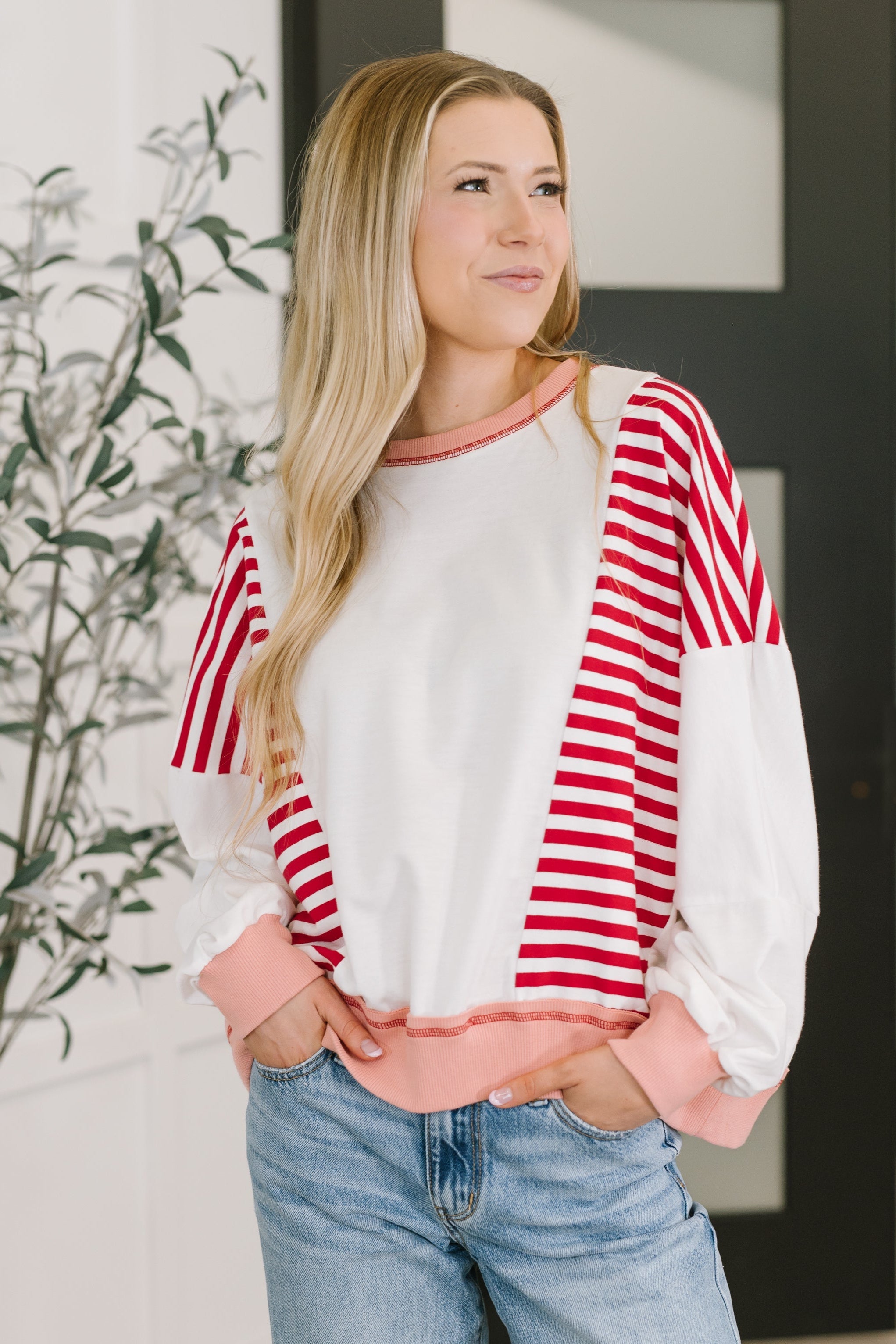 Candy Stripes &amp; Chill Sweatshirt