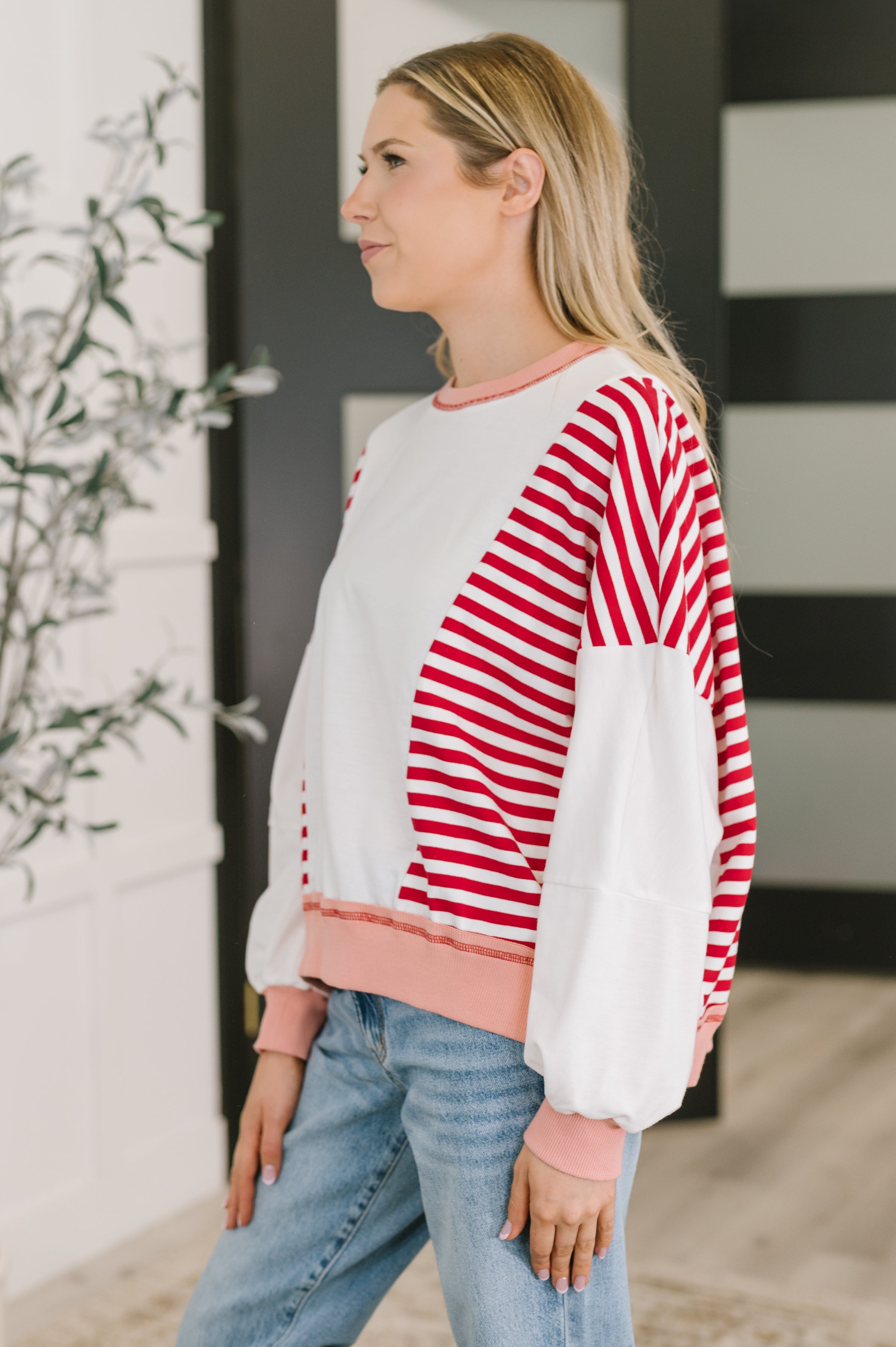 Candy Stripes &amp; Chill Sweatshirt