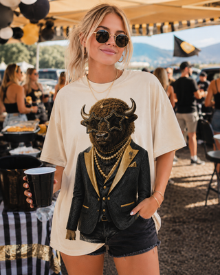 Gameday Buffalo Cream Graphic Tee 2083