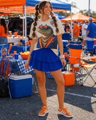 Gameday Gator Cream Graphic Tee 1178