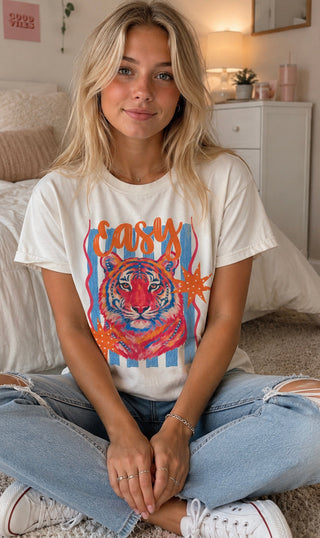 Easy Tiger Cream Graphic Tee 1169