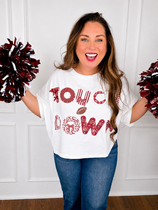 Bleacher Babe TOUCH DOWN Tee