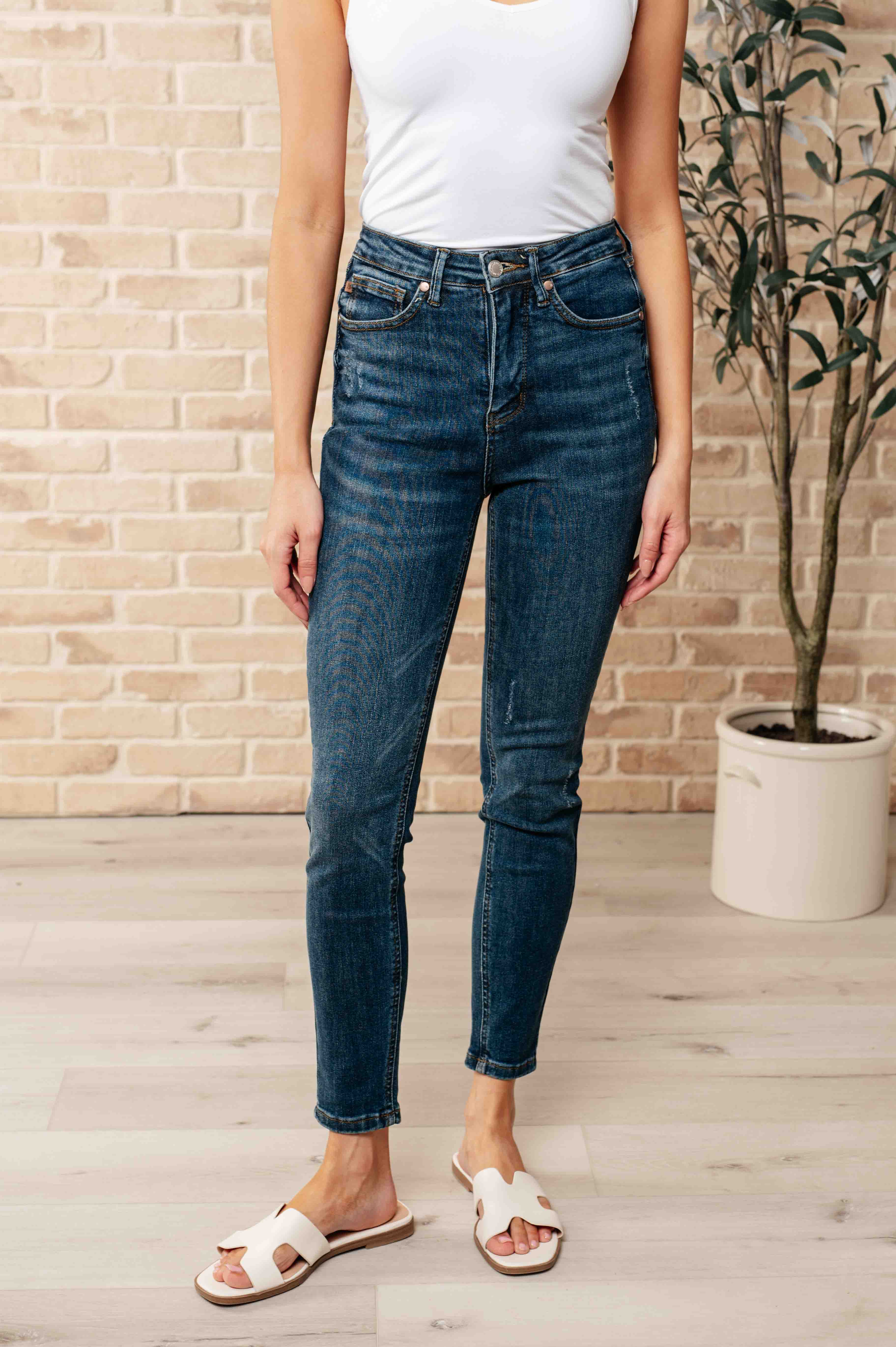 Denim Cora High Rise Control Top Skinny Jeans