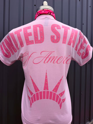 USA Glam Rhinestone Graphic Tee 🇺🇸💕✨