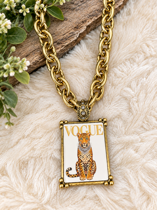 Cover Girl Leopard Necklace
