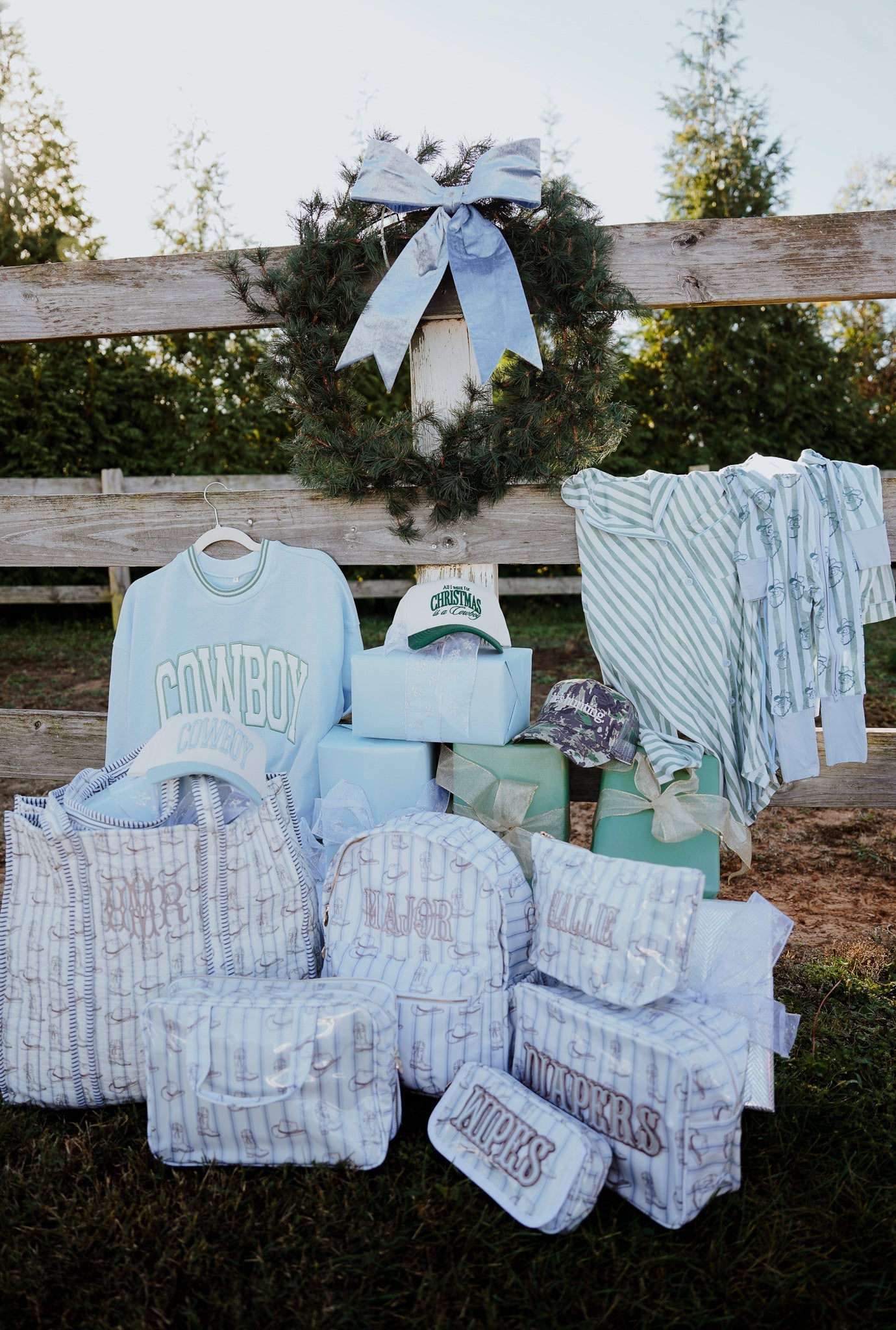 Hat Cowboy - Baby Blue Vintage Trucker Hat