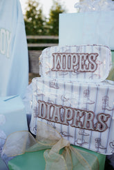 Travel Bag Wipes Pouch - Western Blues Clear Coat Bag