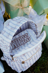 Travel Bag Wipes Pouch - Western Blues Clear Coat Bag