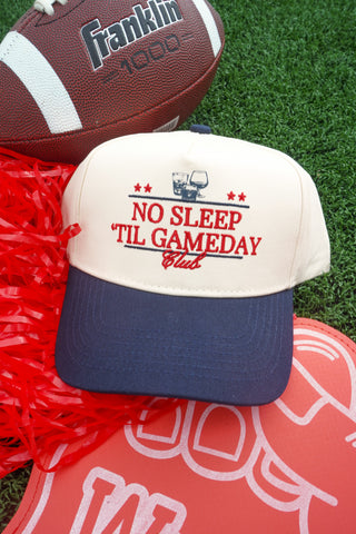 No Sleep Til' Gameday Vintage Trucker Hat