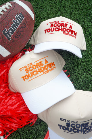 Score a Touchdown Plz Hurry - White Vintage Trucker Hat