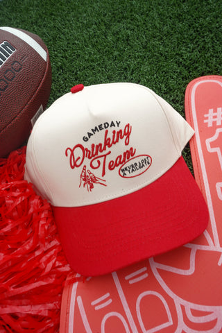 Gameday Drinking Team - Red Vintage Trucker Hat