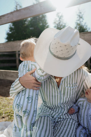 Pajamas Cowboy Claus - Bamboo Sleeper