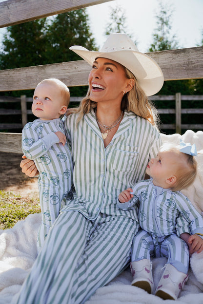 Pajamas Cowboy Claus - Bamboo Sleeper