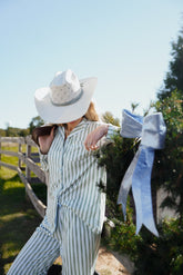 Pajamas Blue Spruce Stripes - Long Pajama Set