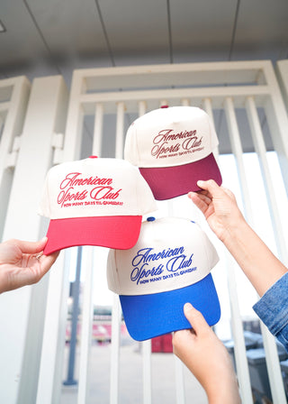 American Sports Club Vintage Trucker Hat