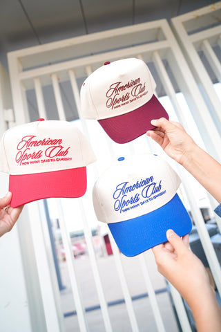 American Sports Club Vintage Trucker Hat
