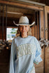 Sweatshirt Cowboy - Blue Vintage Crewneck Sweatshirt