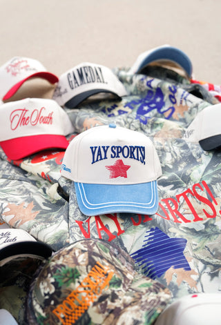 Hat Yay Sports! - Denim Vintage Trucker Hat