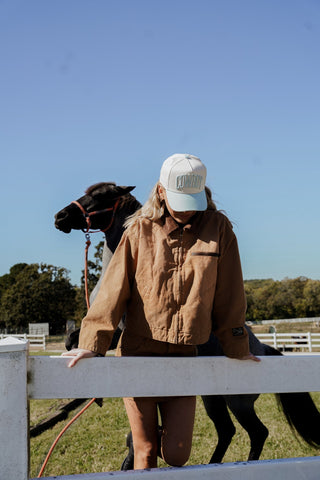 Hat Cowboy - Baby Blue Vintage Trucker Hat