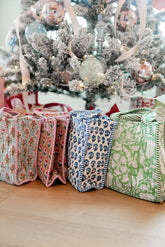 Tote Bag Quilted Block-Print Mini Tote Bag