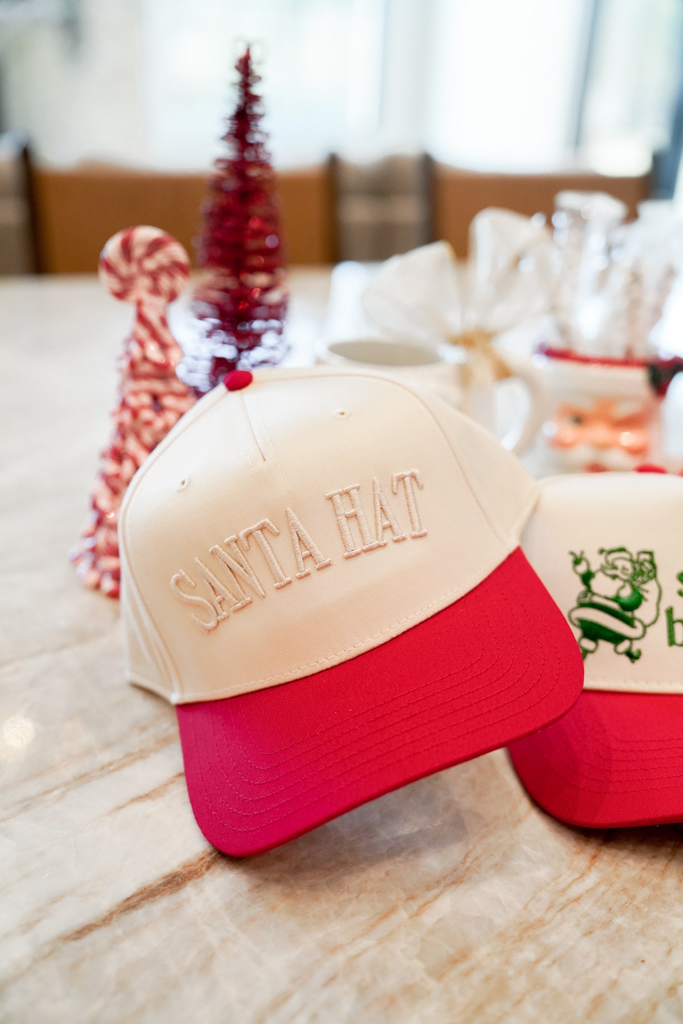 Santa Hat - Red Vintage Trucker Hat