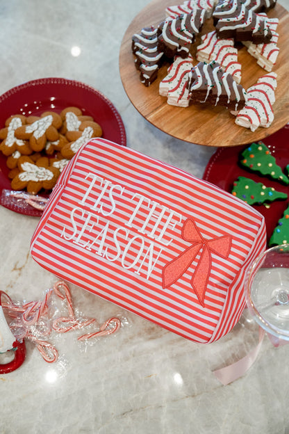 Tis The Season - Red Stripes XL Nylon Bag