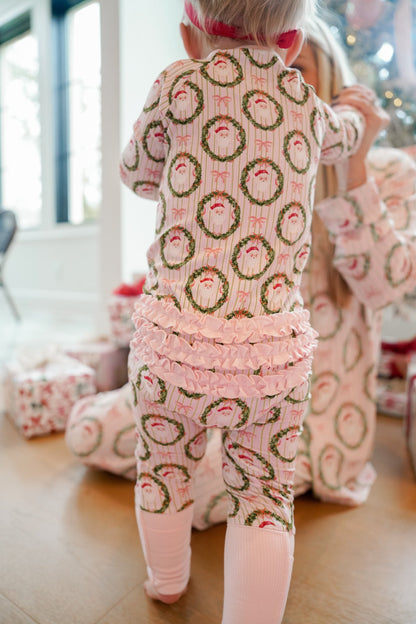 Pink Santa - Ribbed Bamboo Sleeper