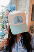 Hat Deck the Halls - Baby Blue Vintage Trucker Hat
